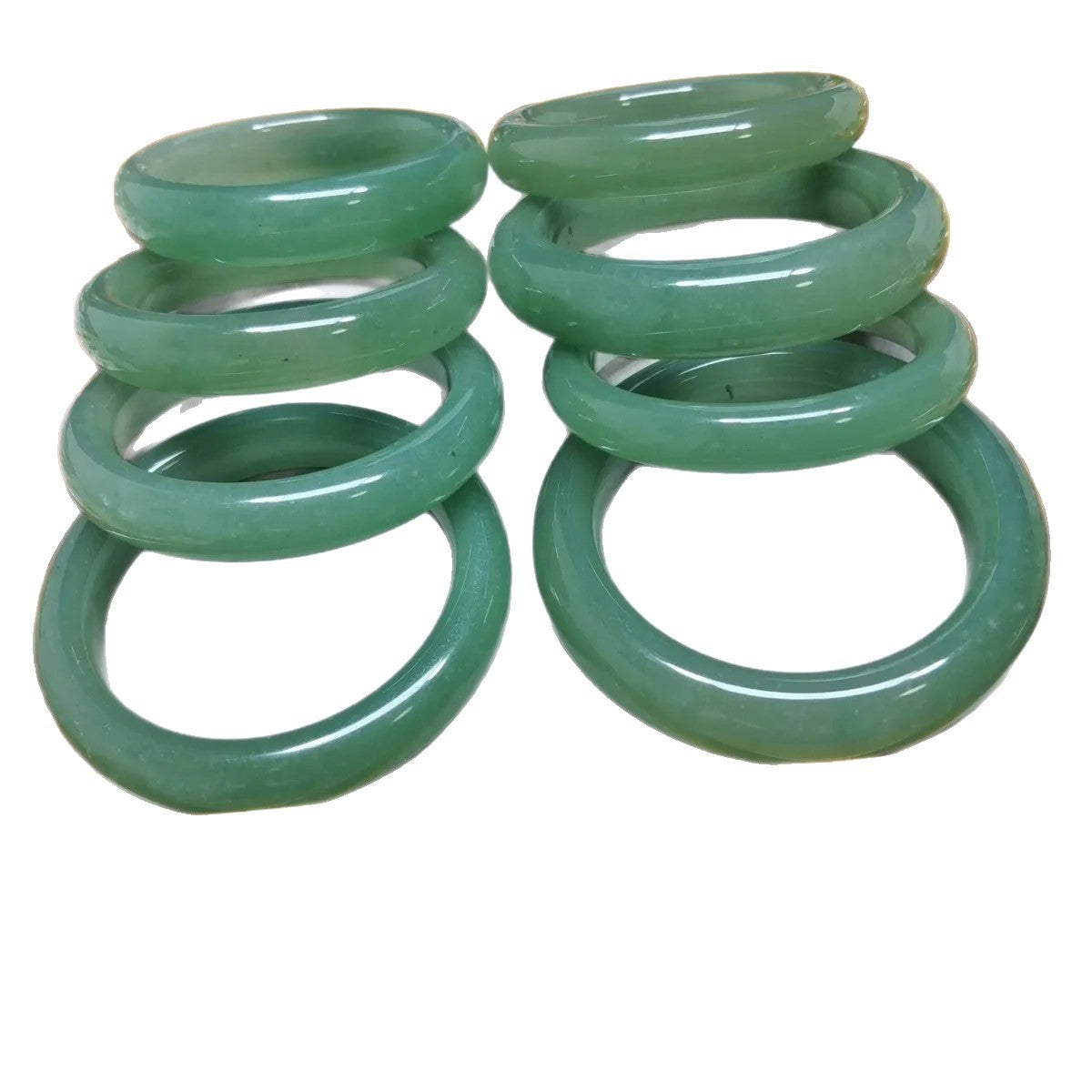 Natural Aventurine Jade Light Green Chinese Bracelet