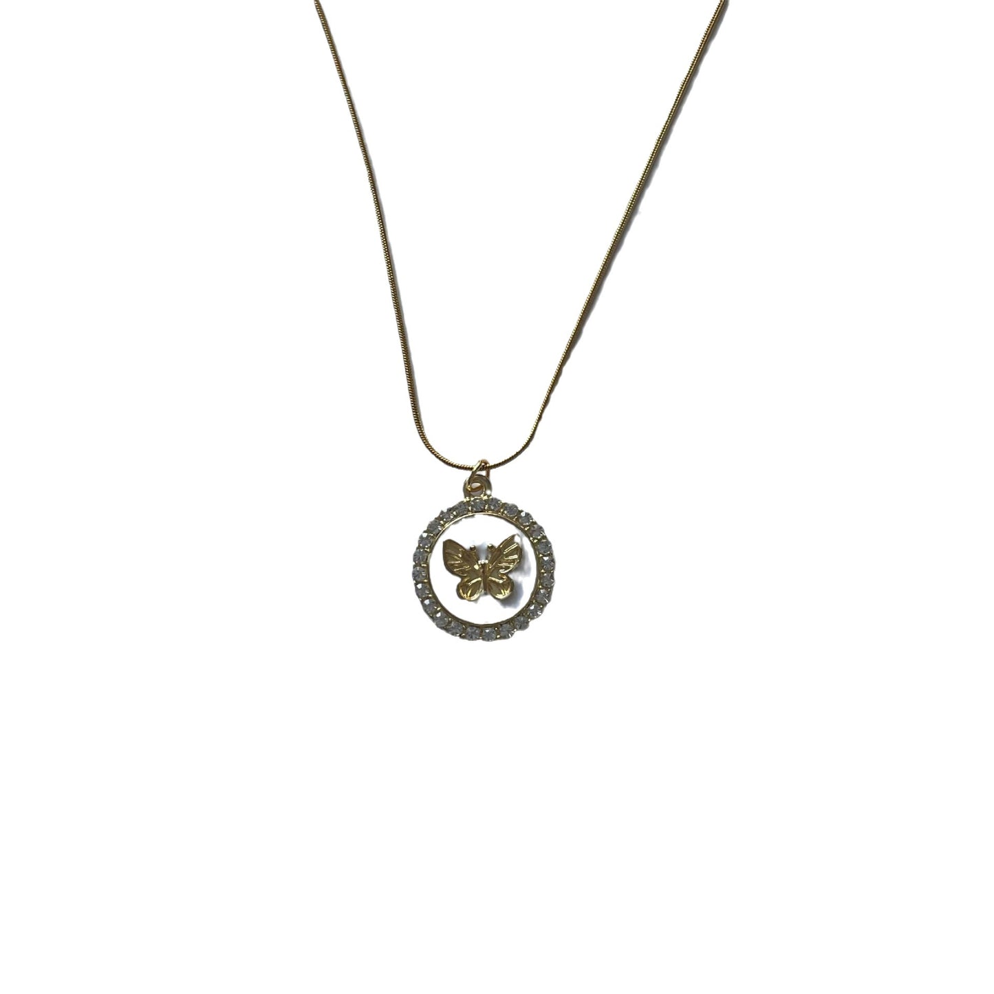 Papillon femelle plaque ronde pendentif conception avancée sens colliers