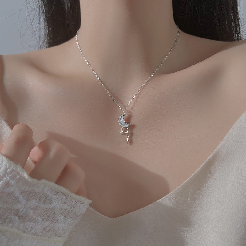 Colliers de clavicule de style de luxe abordables en argent sterling pour femmes