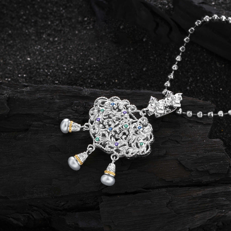 Lace Point Inlaid Pendant Female Affordable Luxury Necklaces