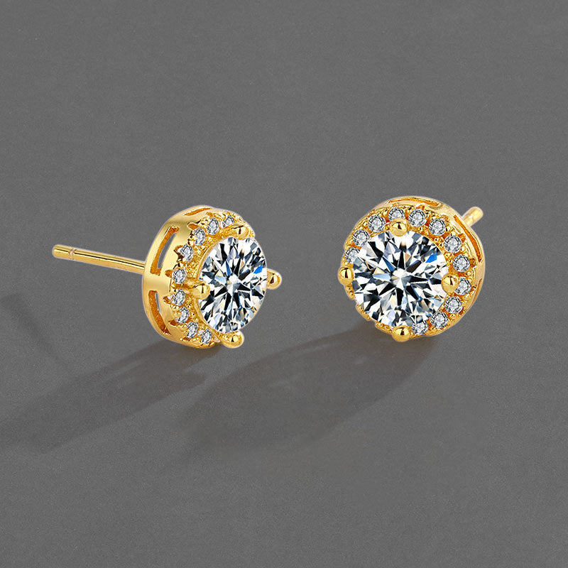 Women's Diamond Small Ear Simple Niche Design Earrings