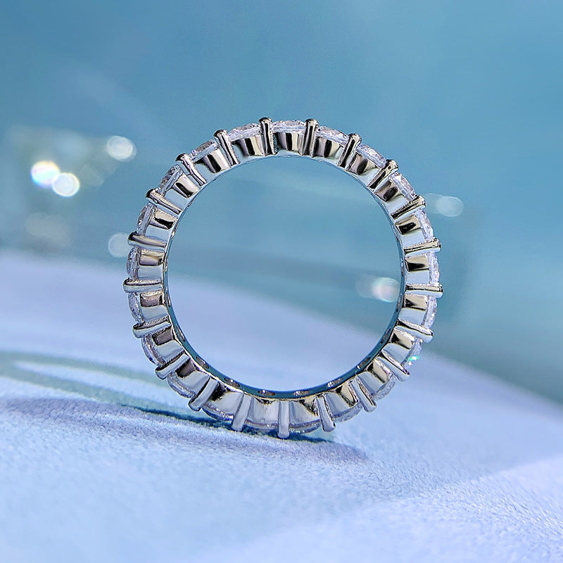 Damenreihen-Diamant-Mode- und Geschenkringe