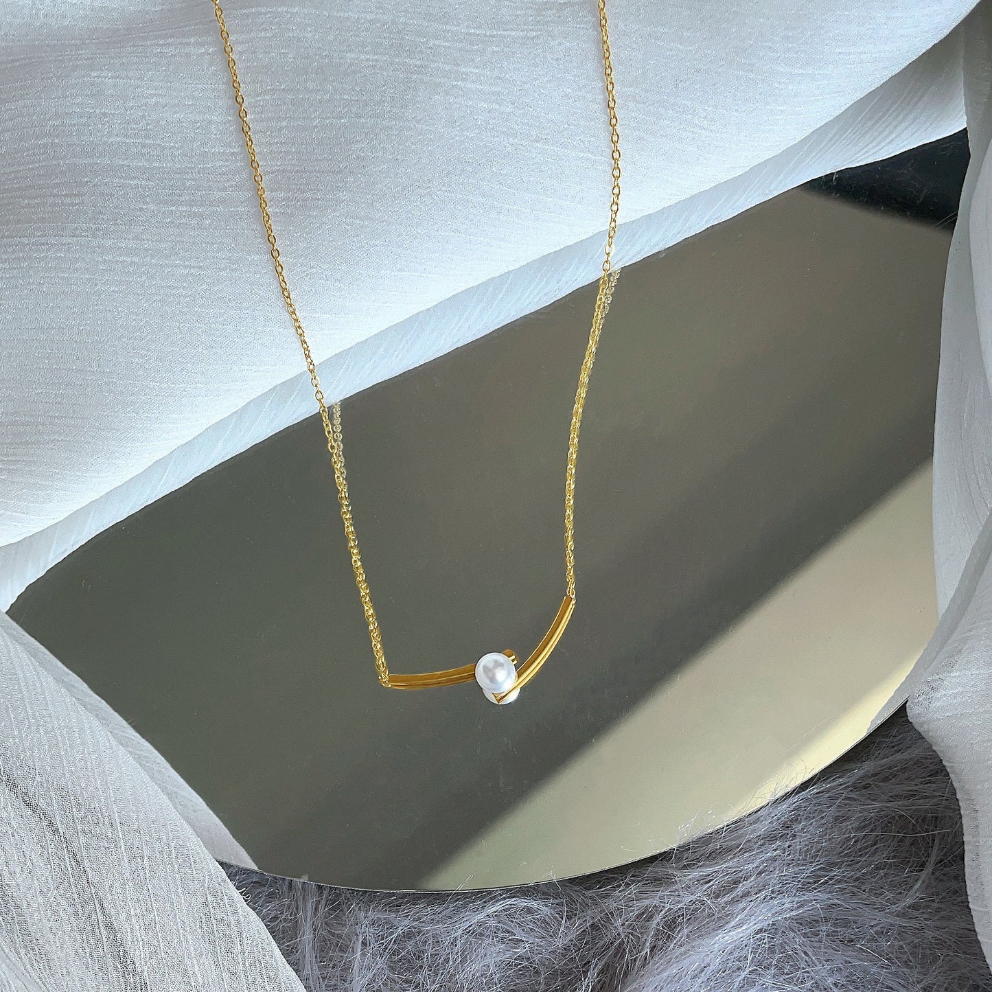 Pearl Female Light Luxury Minority Advanced Necklaces