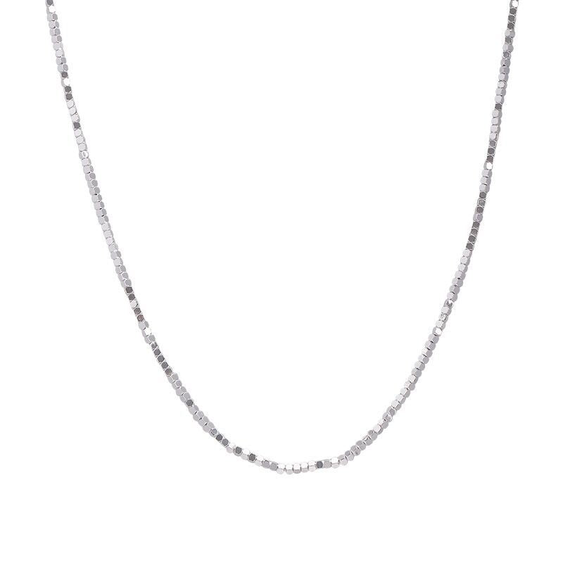 Colliers à petites perles pour femmes, accessoires simples de Style froid