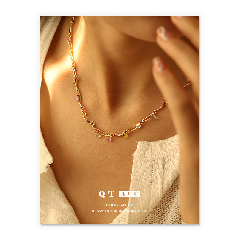 French Style Retro Exquisite Affordable Luxury Line Winding Necklaces