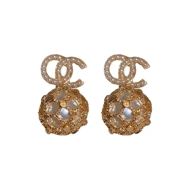 Graceful Mori Fairy Beautiful French Minority Earrings