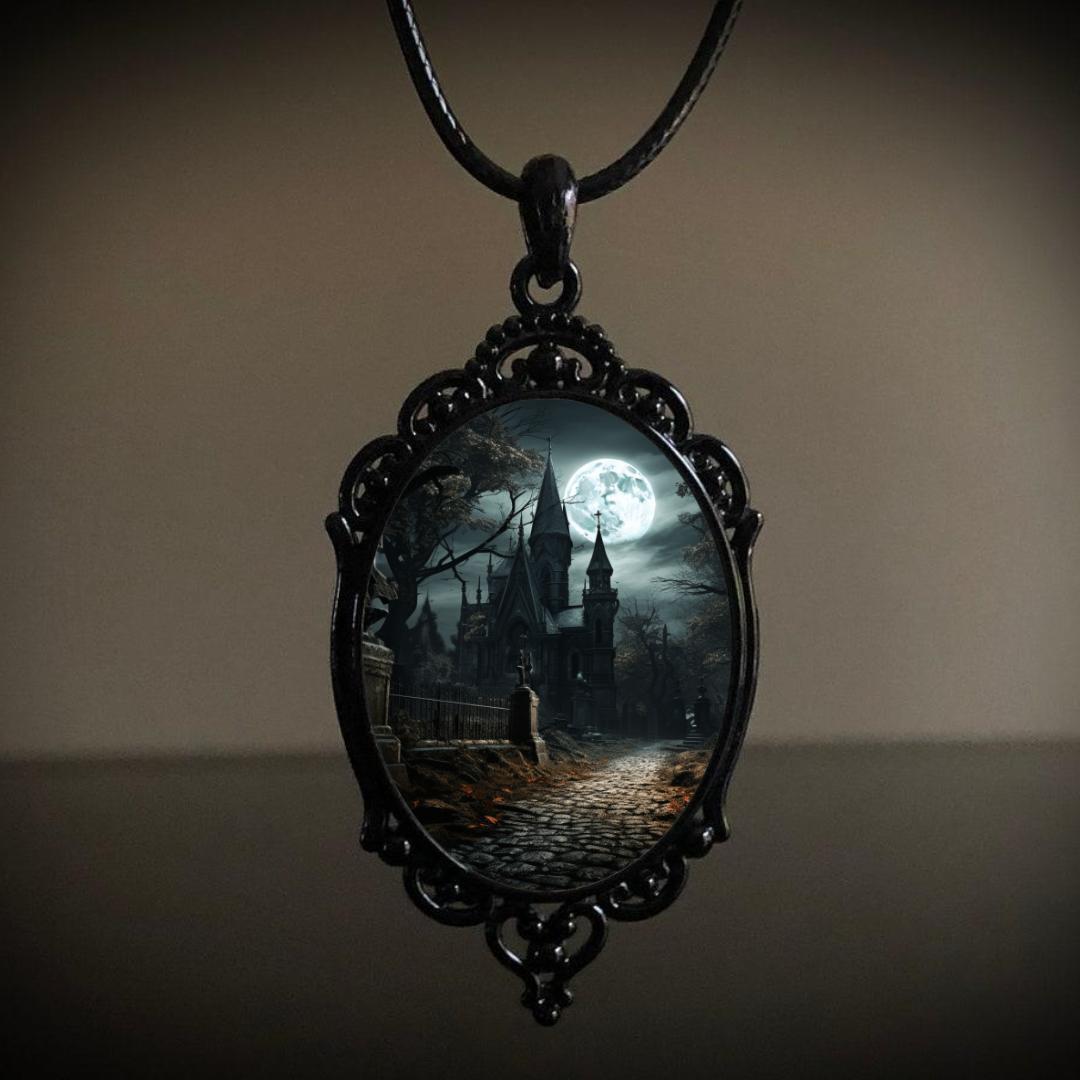 Colliers à pendentif Halloween rétro gothique élégant et gracieux