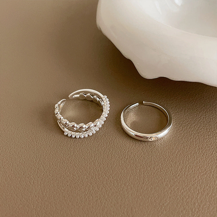 Damen-Ringe im Anzug-Design mit hohler Liebe und Herzform aus Metall