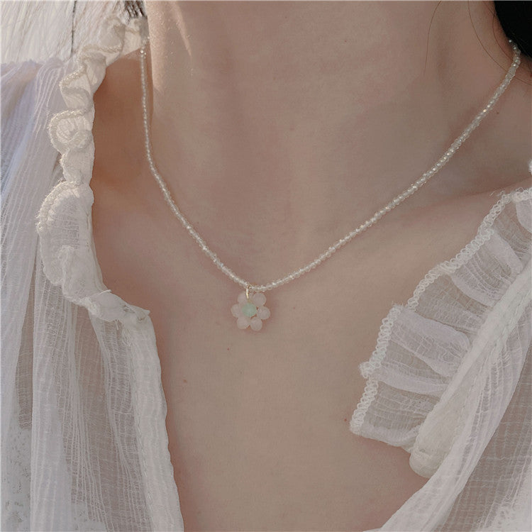 Colliers de clavicule bohème en cristal de perles de gravier irrégulières pour femmes