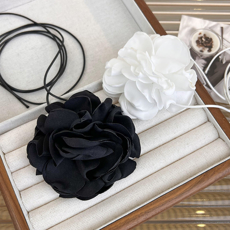 Flower Strap Rose Female Neck Band Necklaces