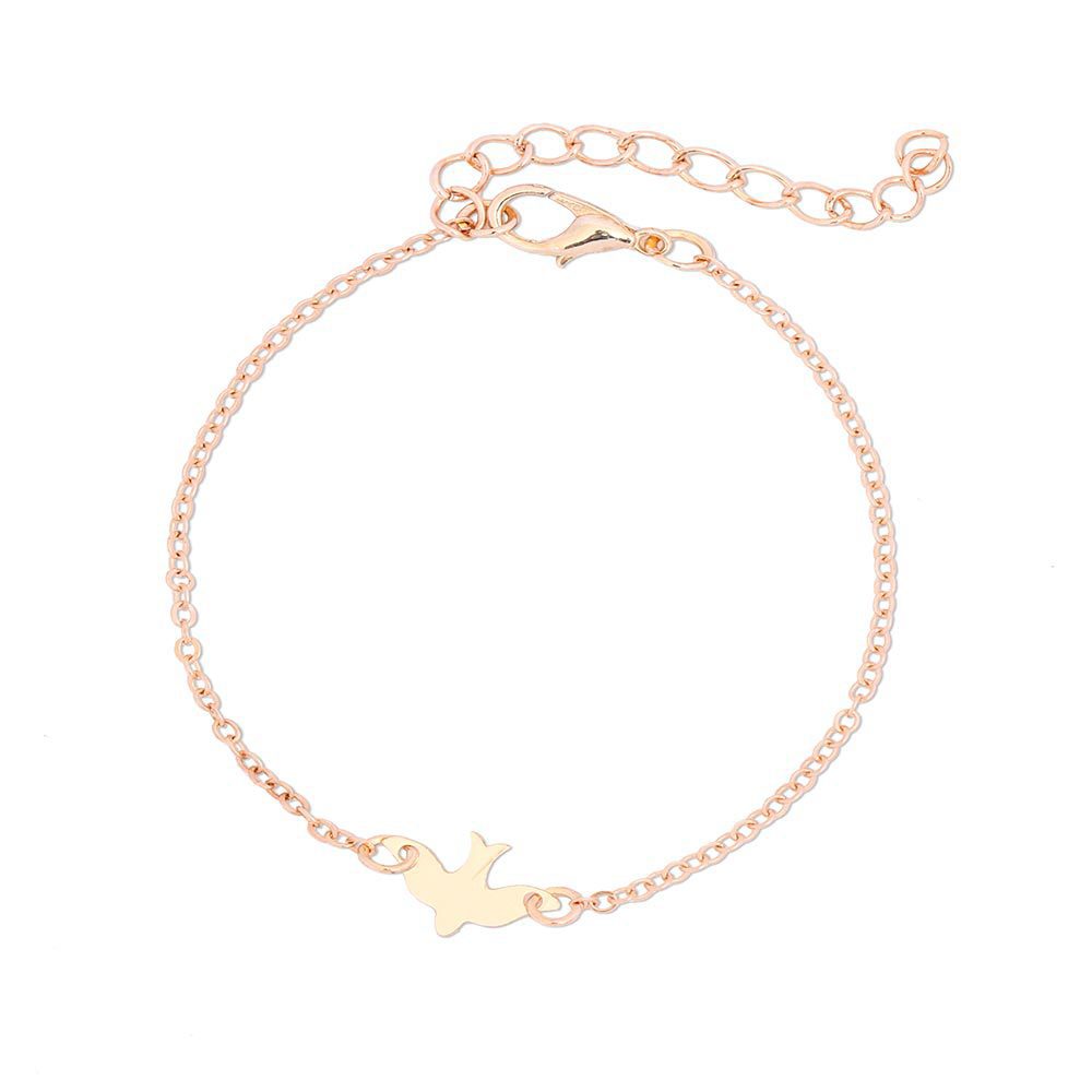 Damen-Armbänder mit Ornament, modisch, Metall, Friedenstaube, schlicht