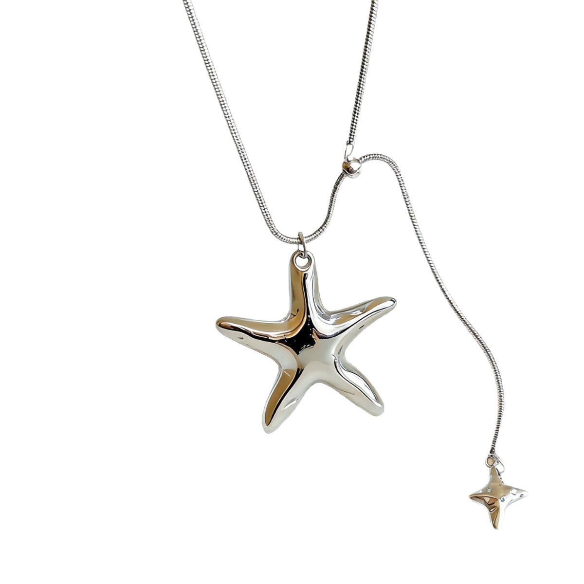 Women's Metal Light Luxury High-grade Long Pull-out Stars Tassel Pendants