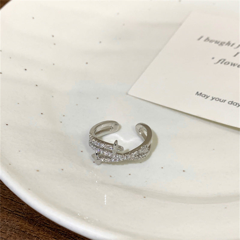 Weibliches Design, modische, personalisierte, verstellbare Ringe mit Öffnung