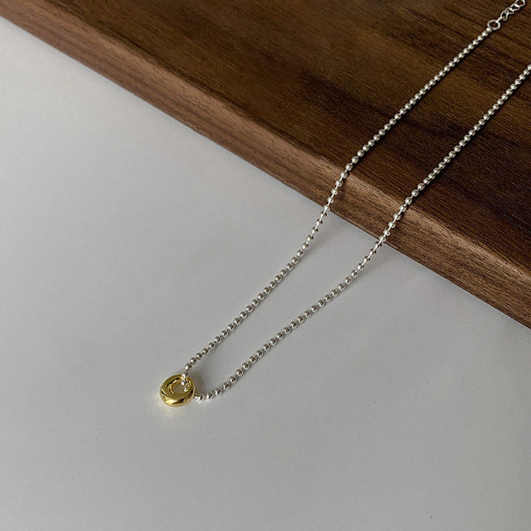 Pendentif en métal pour femmes, colliers de personnalité rétro et minimalisme