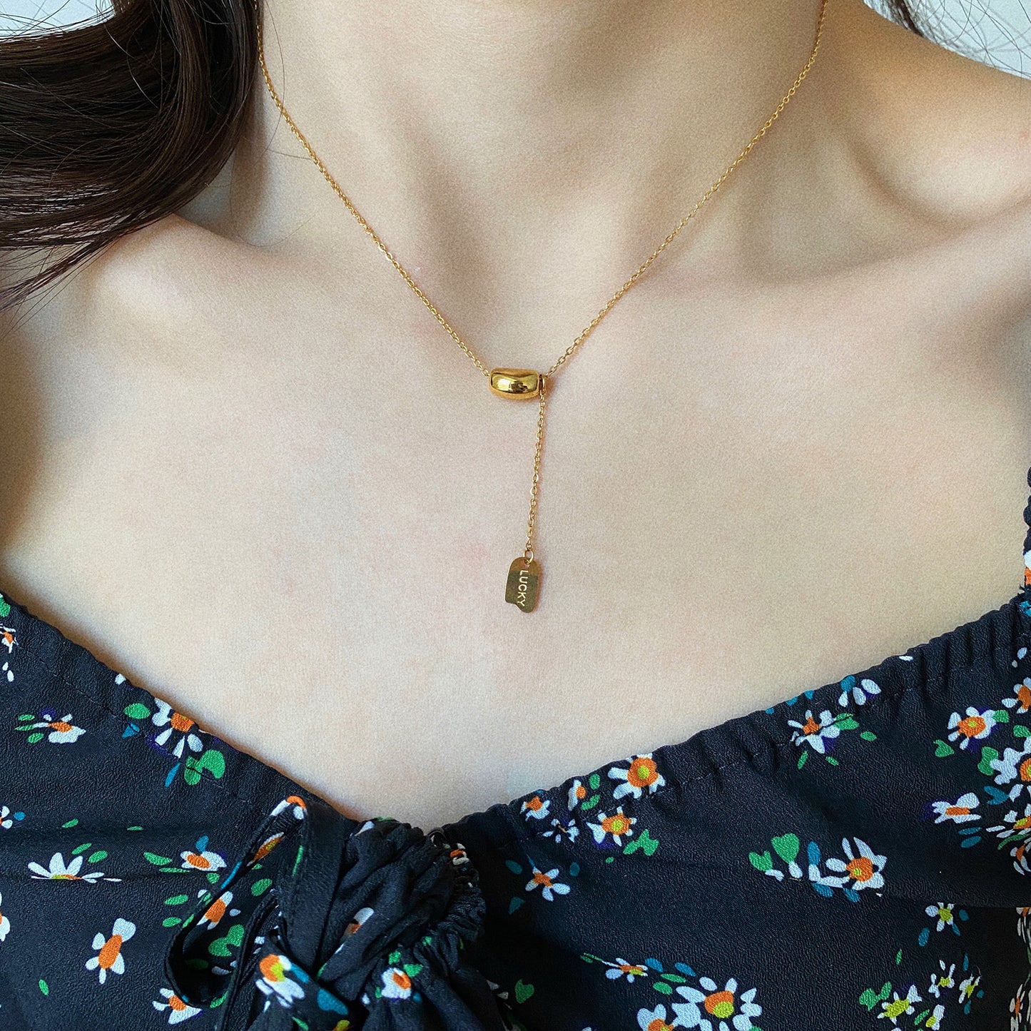 Titanium Steel Female Light Luxury Minority Clavicle Necklaces