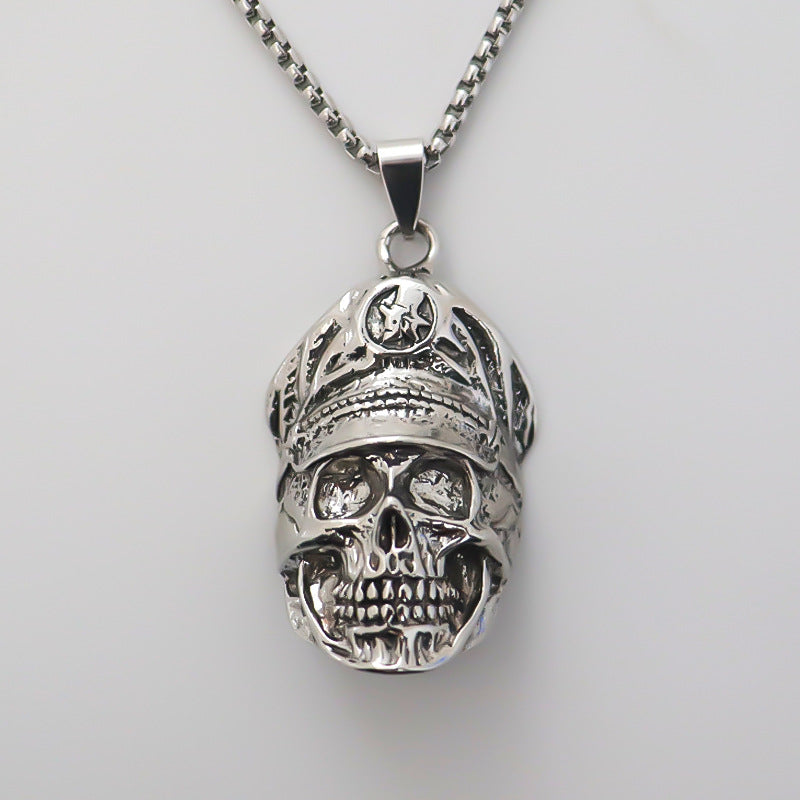 Steel Street Dark Style Alloy Skull Necklaces