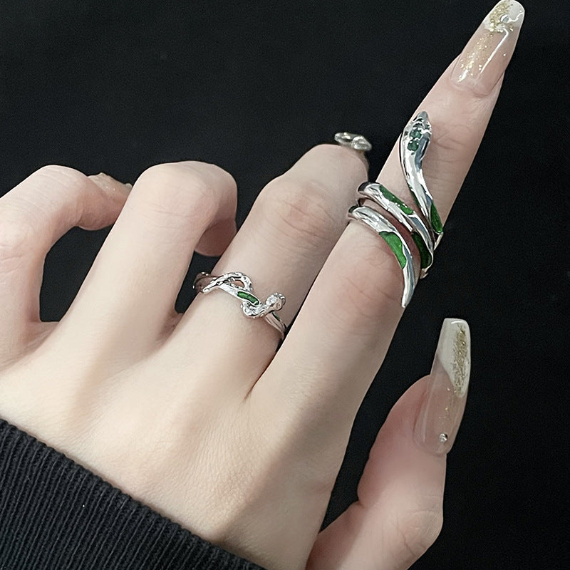Snake High-grade Female Cold Style French Personalized Opening Rings