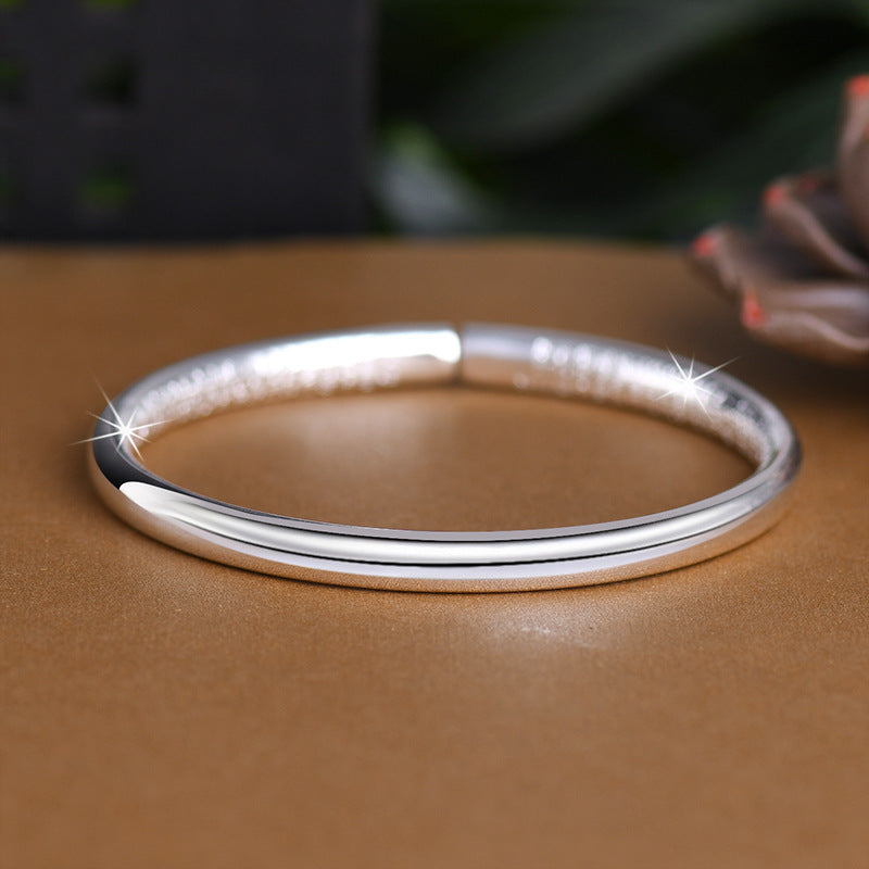 Women's & Men's Heart Sutra Ethnic Retro Traditional Opening Adjustable Solid Bracelet