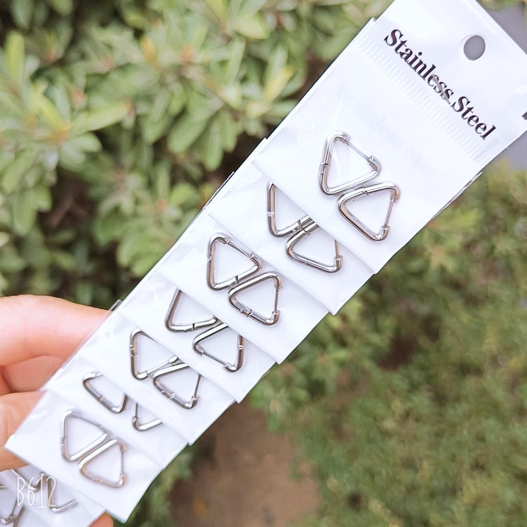 Thick Titanium Steel Hipster Accessories Versatile Earrings