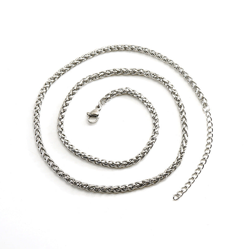 Steel Gold Keel Chain Pendant Finished Necklaces