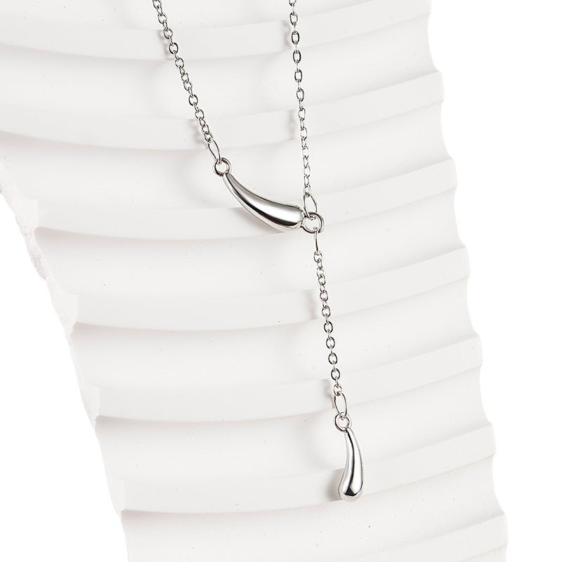 Women's Drops Tassel Design High-grade Cold Personality Necklaces