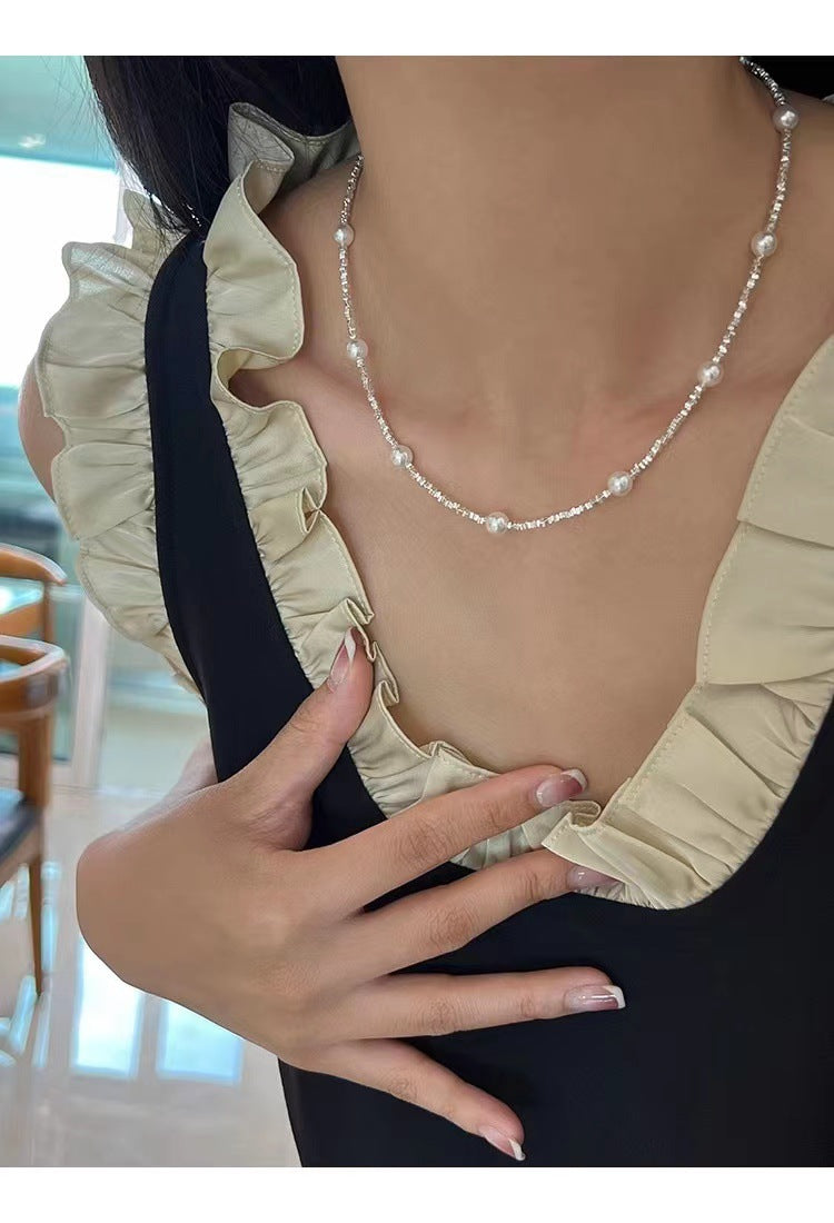 Starry Strong Light Pearl For Luxury High-grade Design Necklaces