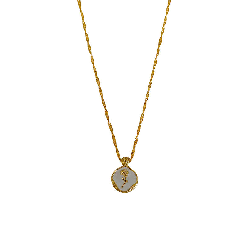 Twin Pearl Female Temperament Wild Clavicle Necklaces
