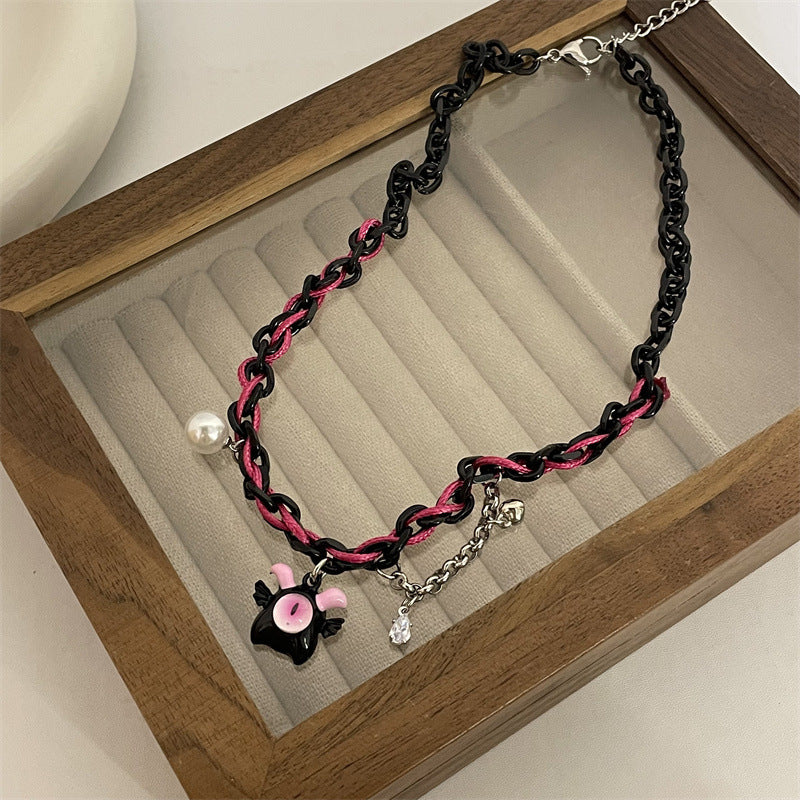 Chaîne broche petit diable colliers capricieux féminins