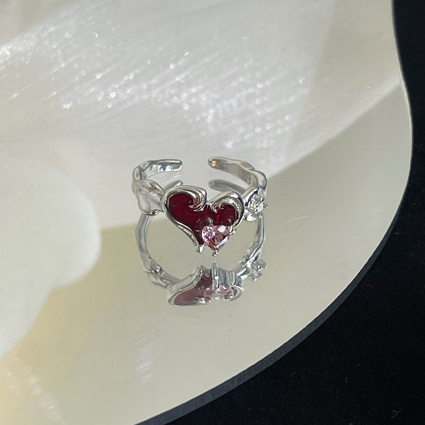 Sense Elastic String Small Pieces Of Sier Female Ring