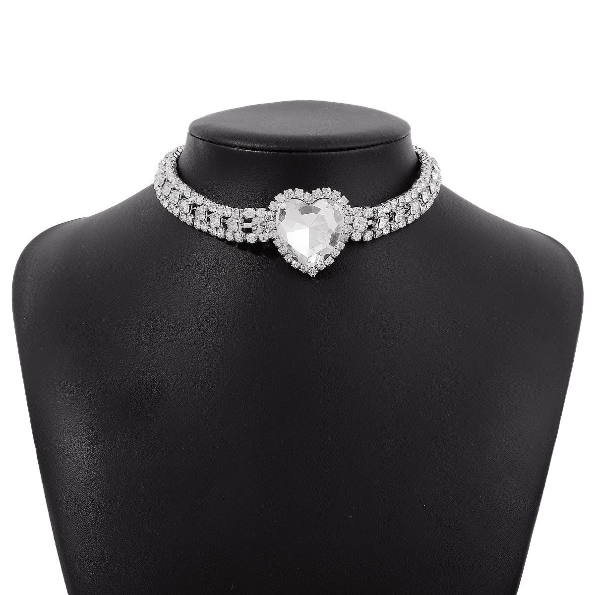 Kette voller Diamanten, elegante, romantische, süße Halsketten