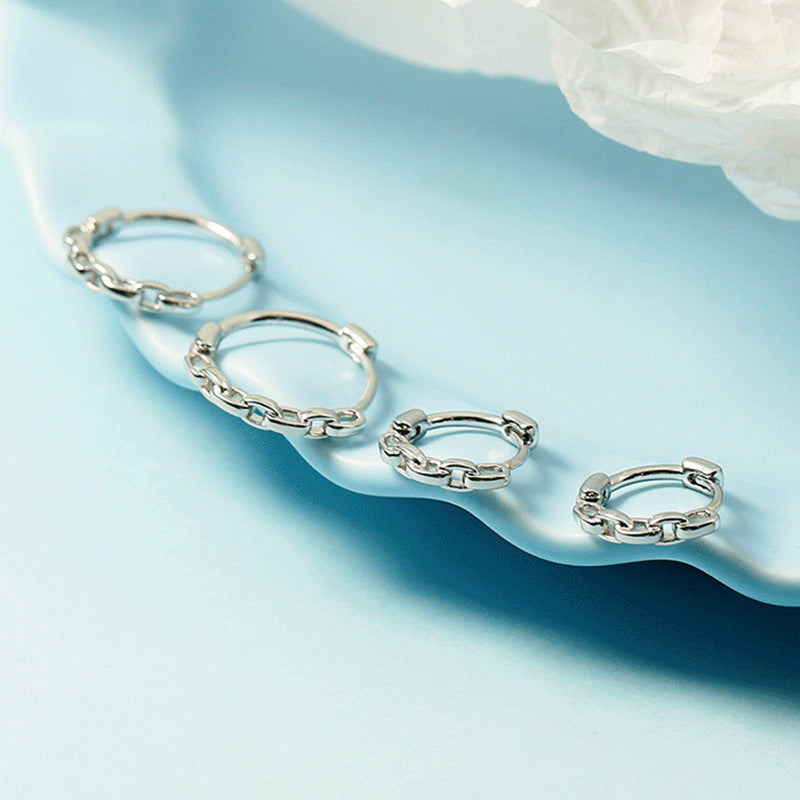 Women's Chain Clip High-grade Simple Circle Niche Design Ear Buckle