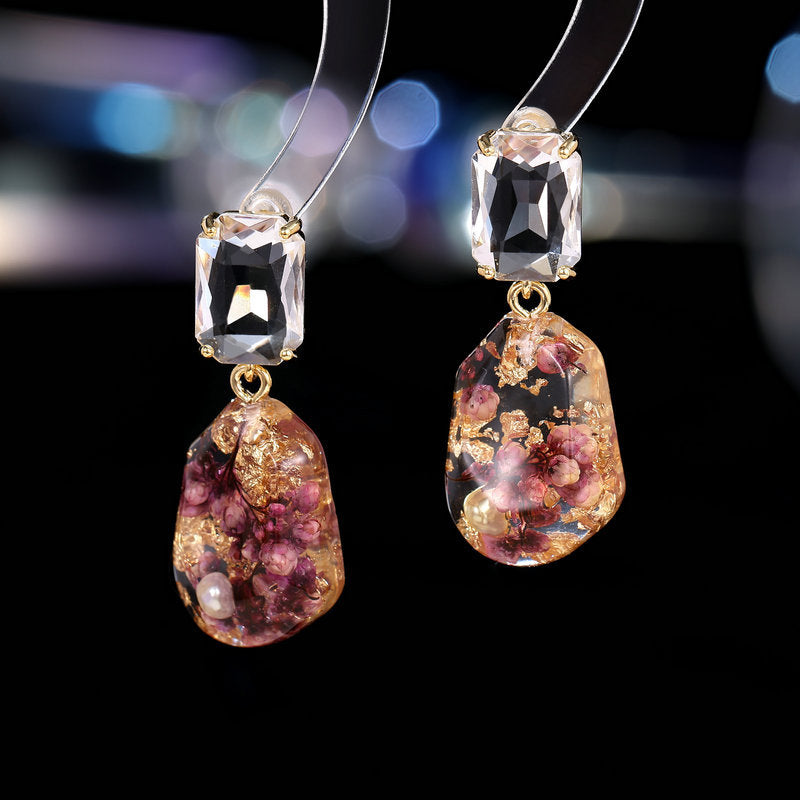 Needle Super Fairy Gentle High-grade Resin Earrings