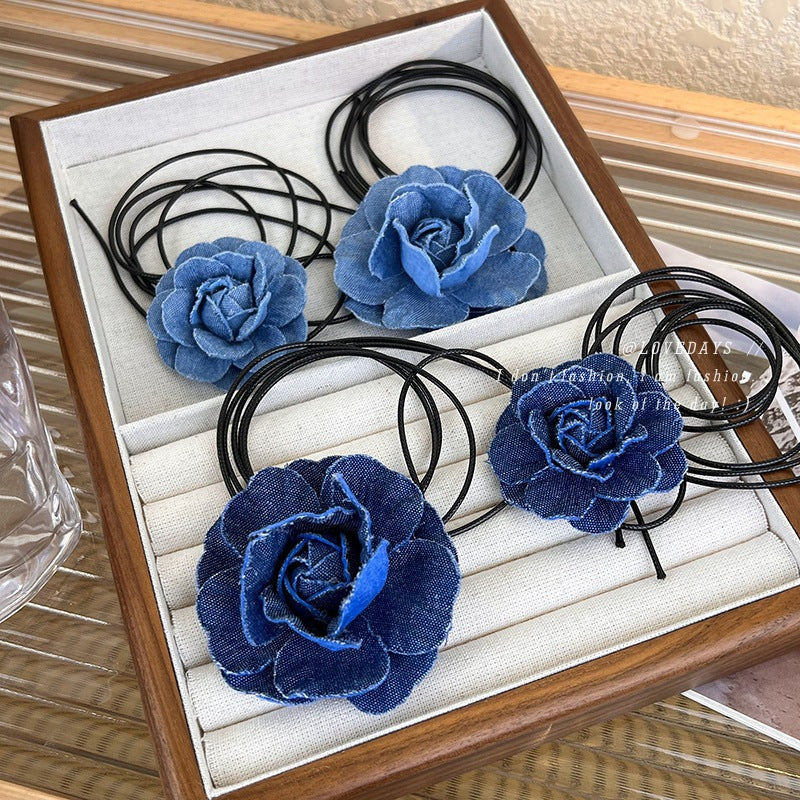 Colliers d'été doux et cool de style ballet camélia