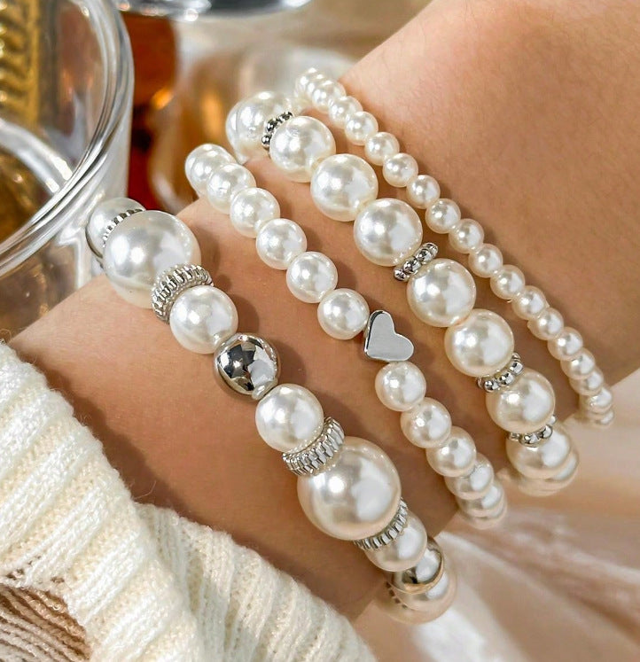 Women's Contrast Color Beaded Personalized Exaggerated For Bracelet