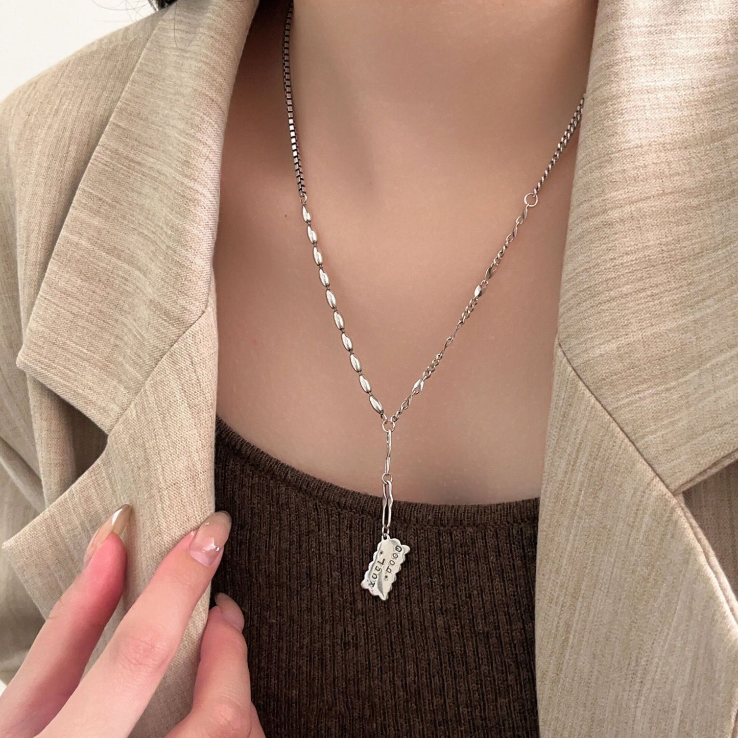 Women's Sterling Sier Live Fashionable Long Collection Necklaces