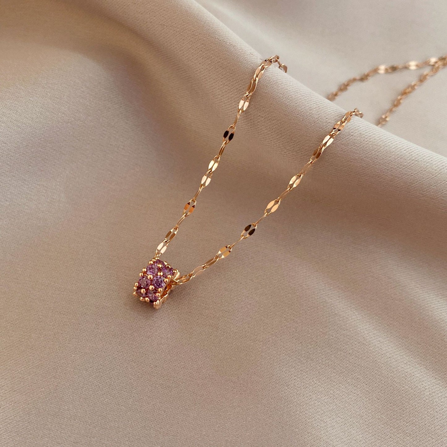 Colliers Mori ronds rétro en diamant à Double rangée pour femmes, Style coréen
