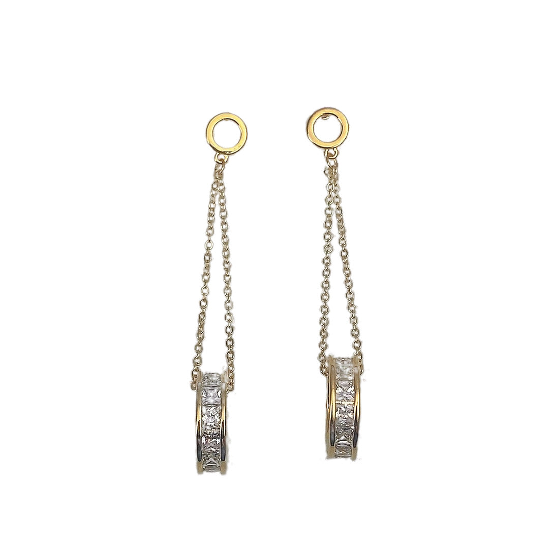 Women's High-grade Sier Tassel Long Cold Style Rings