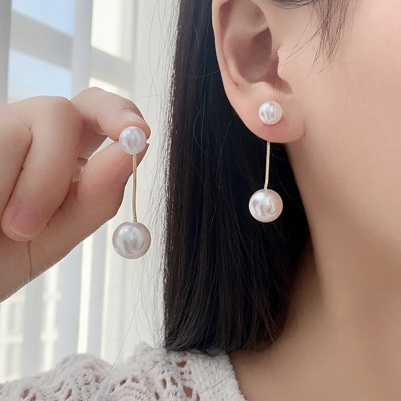 Women's Pearl For Trendy Fairy Temperamental All Stud Earrings