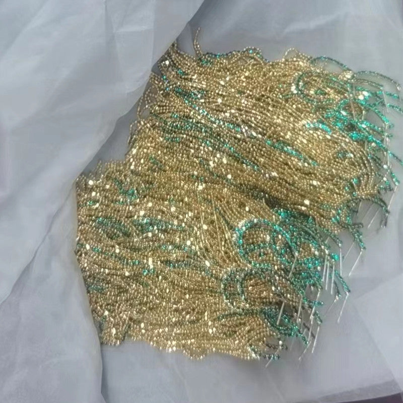 Nadel trendige weibliche unregelmäßige echte Goldohrringe