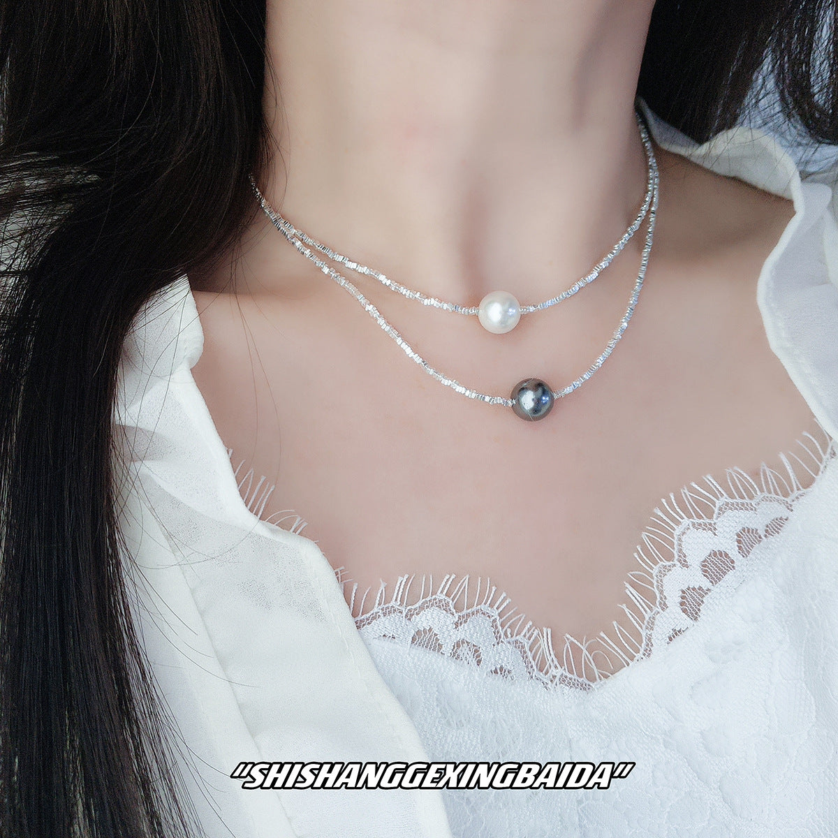 Square Small Pieces Of High-grade Light Necklaces