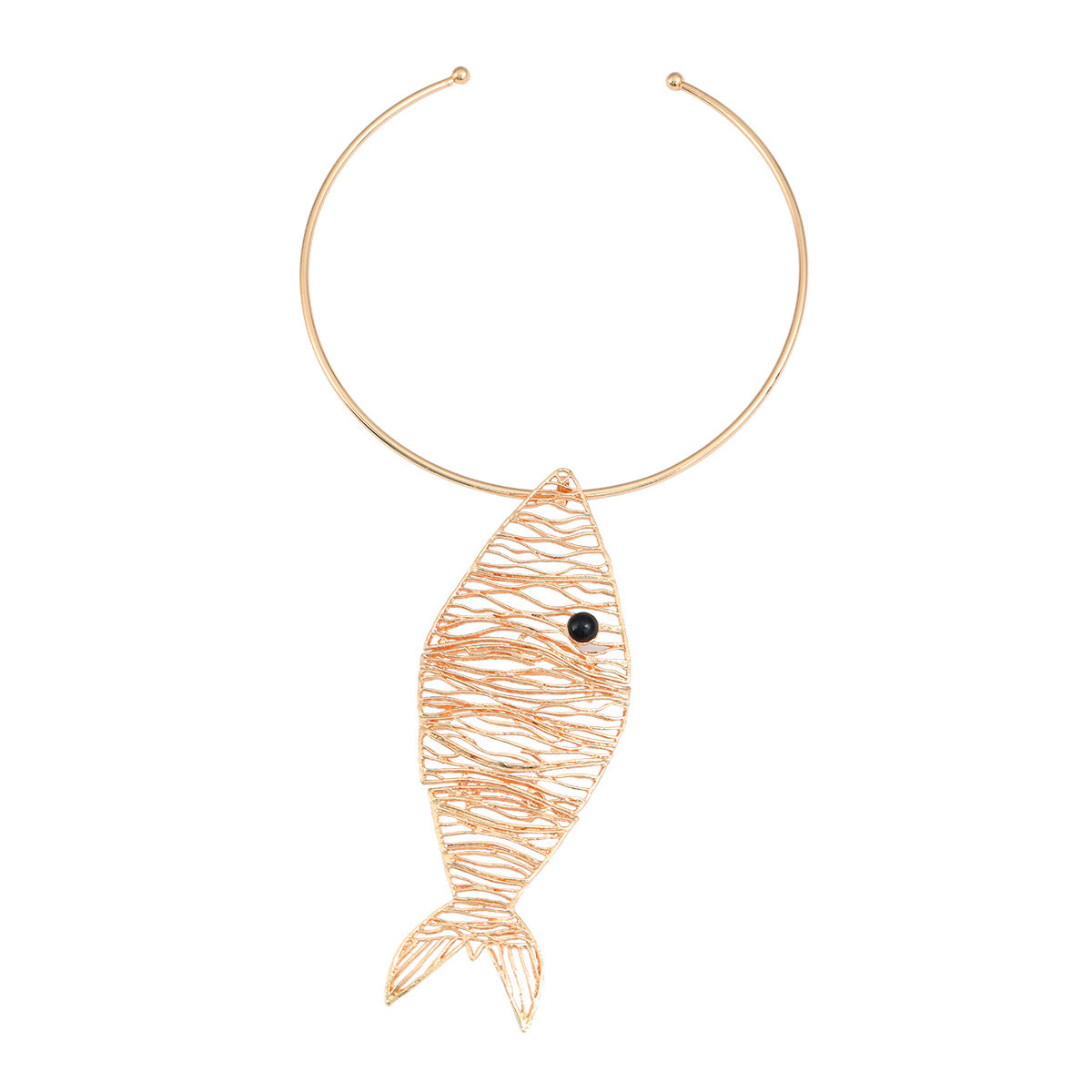 Fish-shaped Female Hip Hop Trend Metal Necklaces