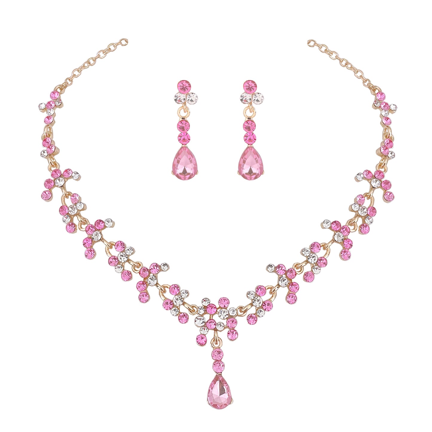 Costume de mariée attrayant, colliers en cristal de diamant à la mode