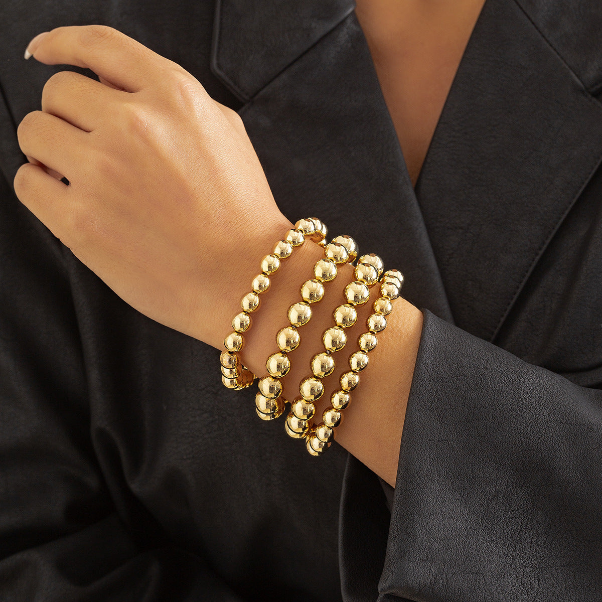 Colliers simples à perles pour femmes, ornement exagéré, jumeaux, Punk, minorité