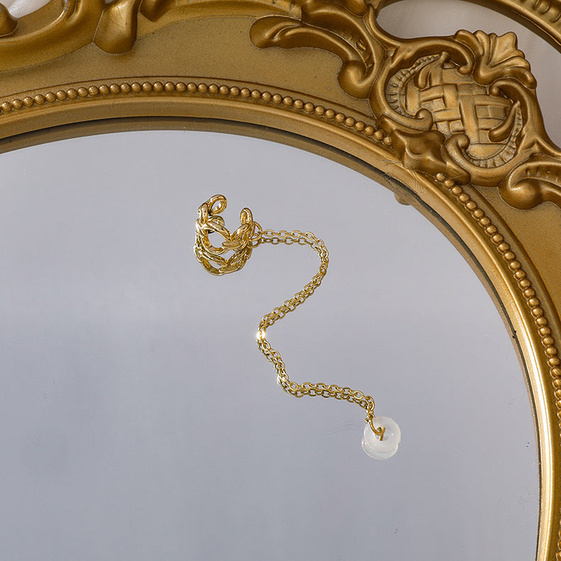 Chaîne de casque, Clip d'oreille femelle, boucles d'oreilles sans fil