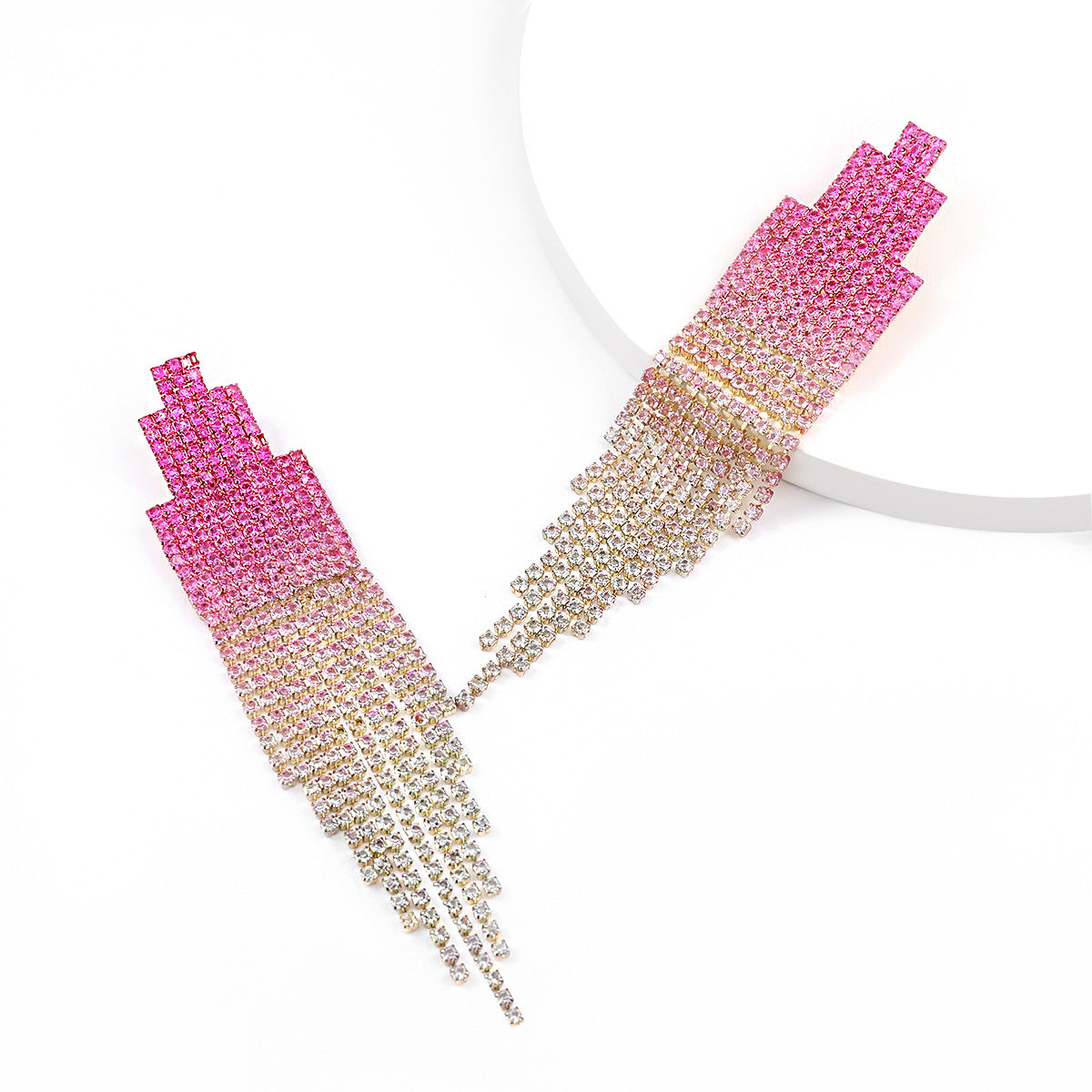 Women's Alloy Diamond Rhinestone Full Tassel For Earrings