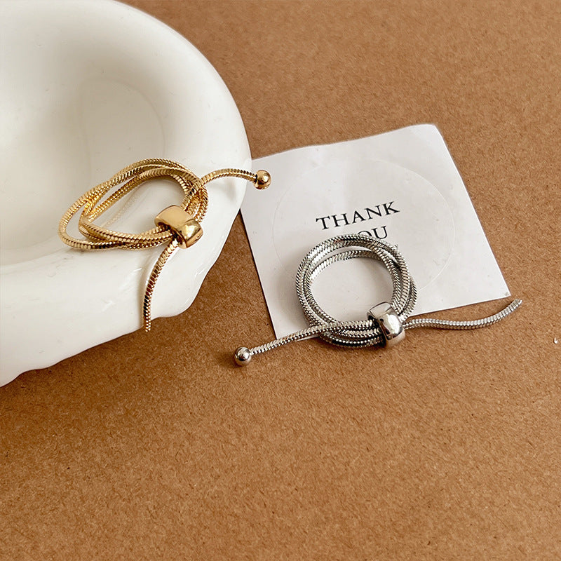 Women's Golden Chain Trendy Light Luxury Cold Style Rings