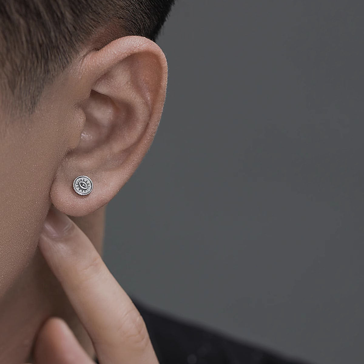 Herren Magnet Ear Smart Eye Dark Punk Ohrringe