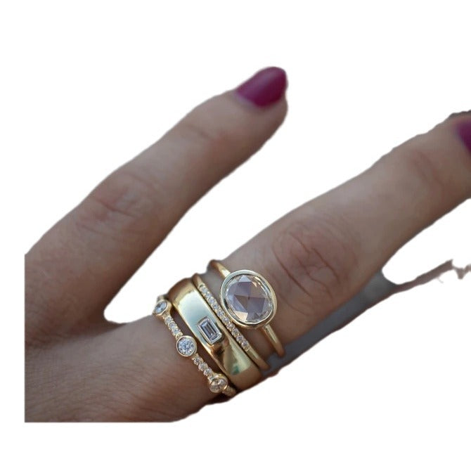 Elegant Versatile Women's Luxury Fashion Engagement Ring
