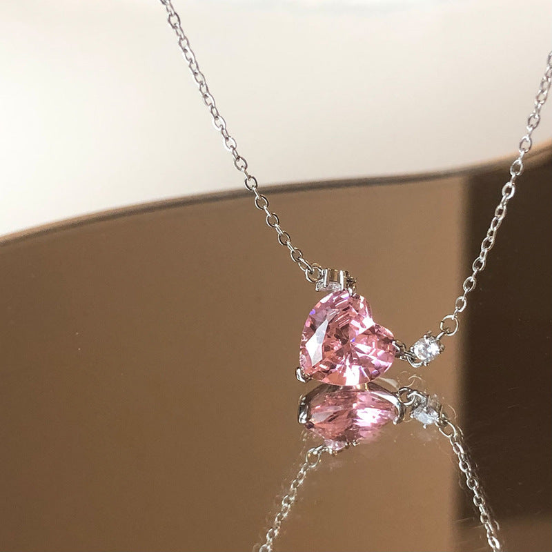 Pendant Clavicle Chain Fresh Sweet Girlish Style Crystal Necklaces