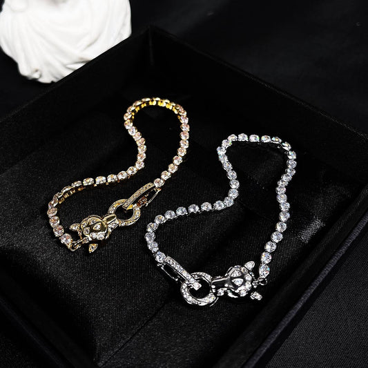 Leopard Head Light Luxury Full Diamond Bracelets